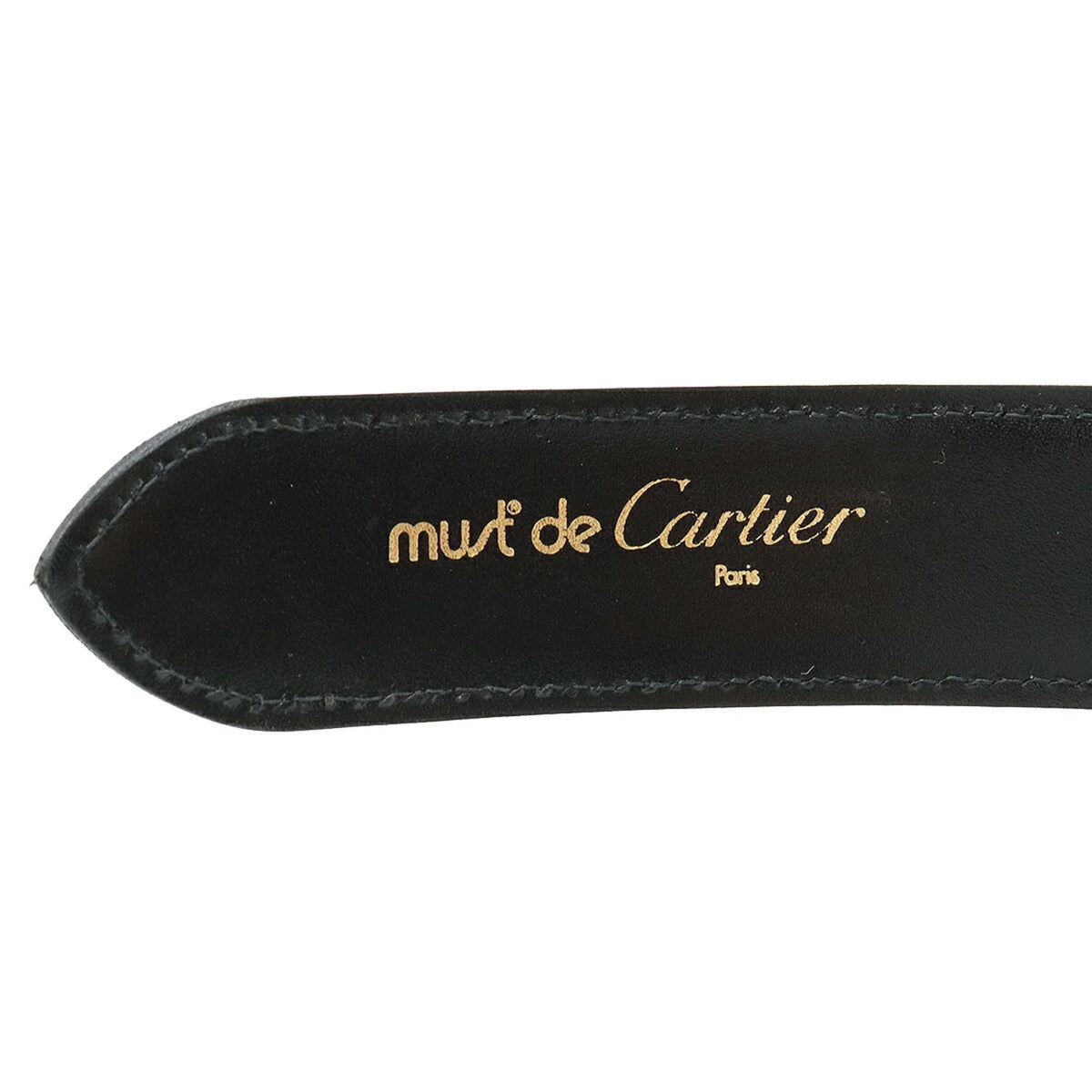 Cartier Belt Leather Black Actual size approx. 109.5cm L5000011 (Like New)