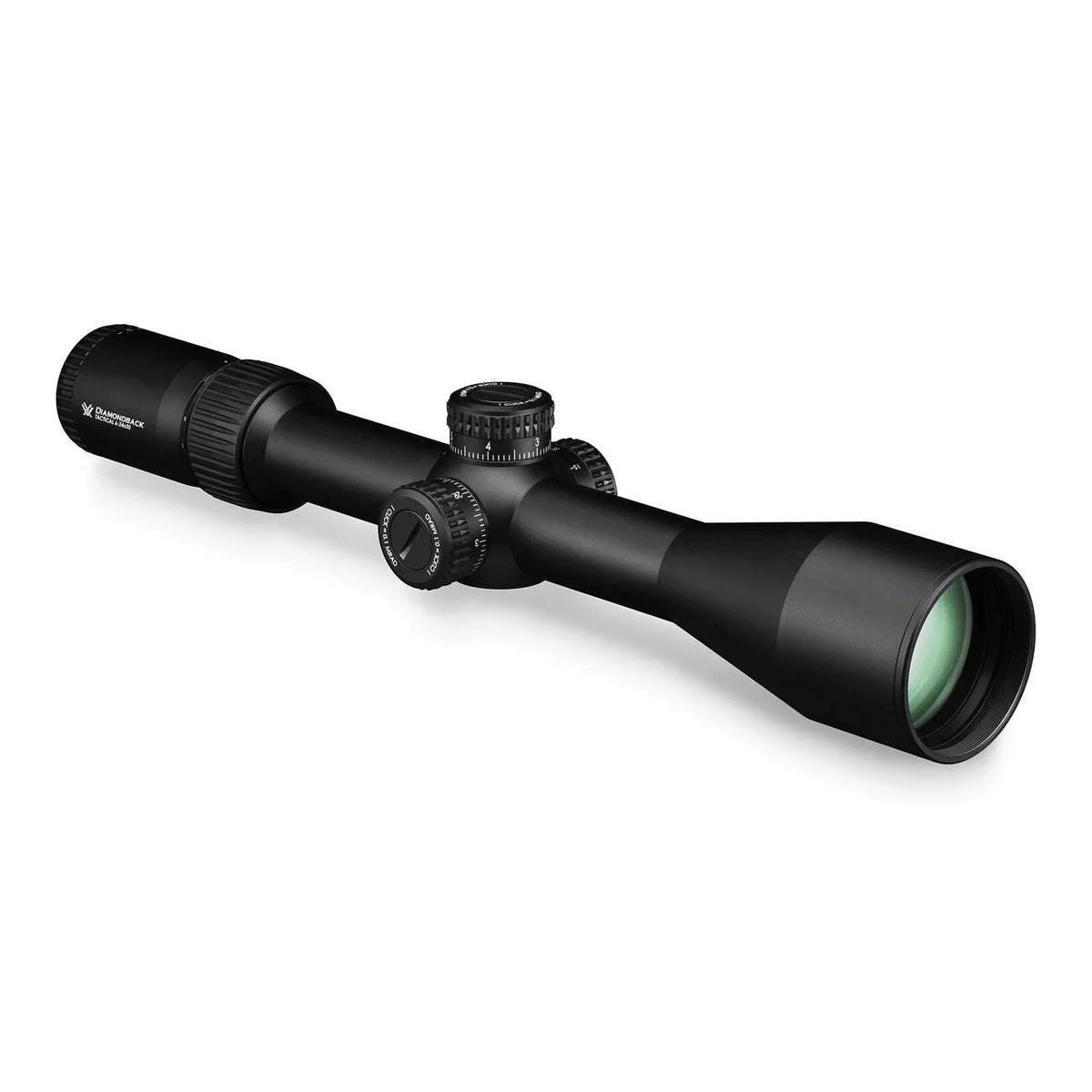 Vortex Optics Diamondback Tactical 6-24x50 FFP EBR-2C (MRAD) Riflescope with Vortex High Rings (1.18in; 30mm) and Free Hat Bundle