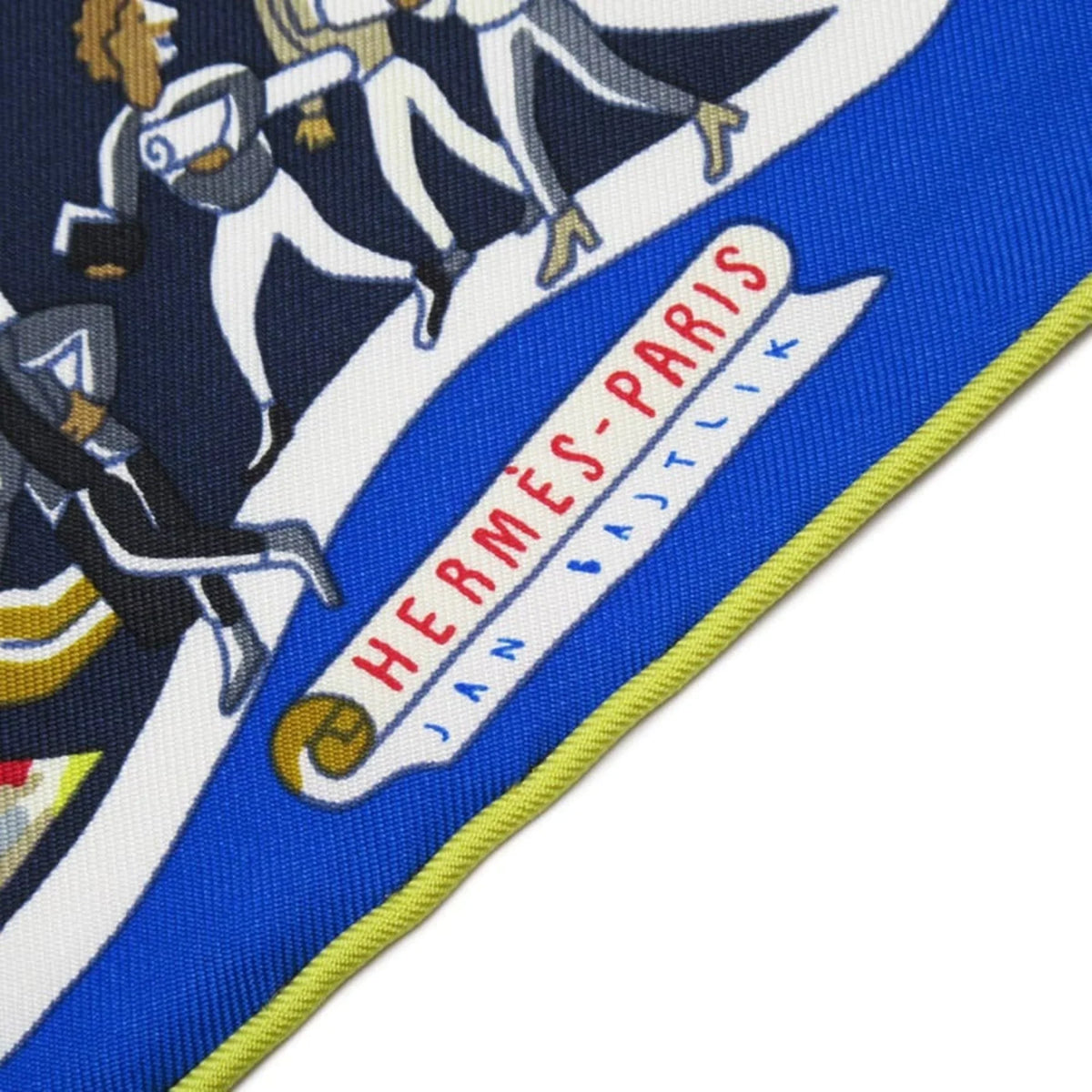 Hermes HERMES Scarf Carre 90 EXPOSITION UNIVERSELL World Exposition Blue Series 100% Silk (Like New)