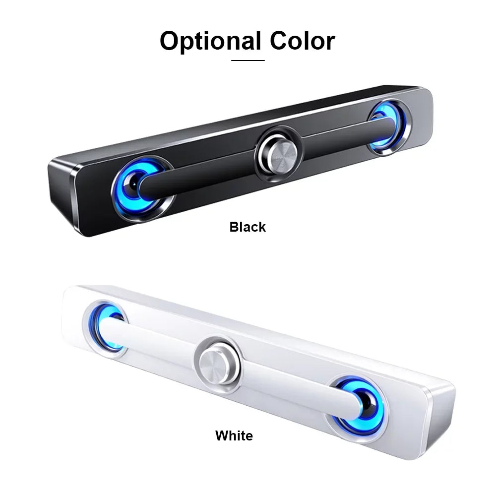 Wired Speaker; V-111 Computer Speaker USB Wired Powerful Bar Stereo Subwoofer Bass Speaker Surround Sound Box for PC Notebook Phone Tablet MP3 MP4