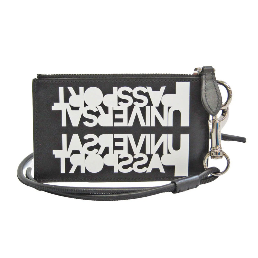 Burberry Coin Case 8051832 Leather Card Case Black (Good)