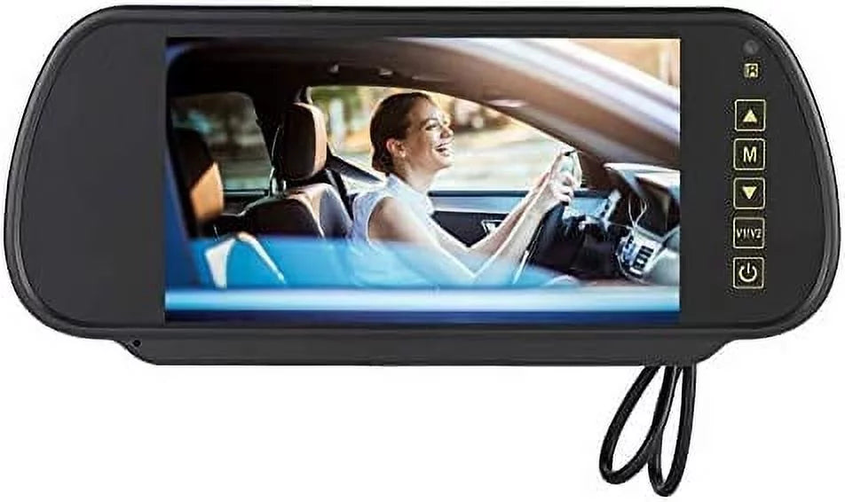 Bileeko Car Rear View Mirror 7 mm LCD Vehicle Monitor Screen for Parking