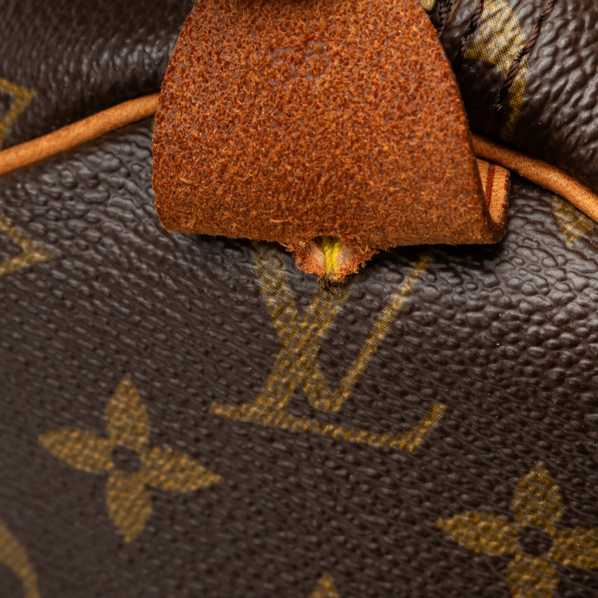 Authenticated Louis Vuitton Monogram Keepall 55 Canvas Brown Travel Bag WeekenderBag Unisex (Good)