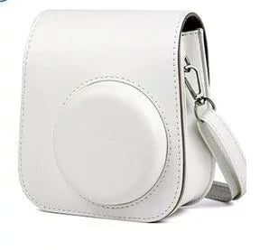 Fujifilm Instax Mini 11 Ice White Instant Camera Plus Matching Case; Photo Album and Fujifilm Character 10 Films (Macaron)