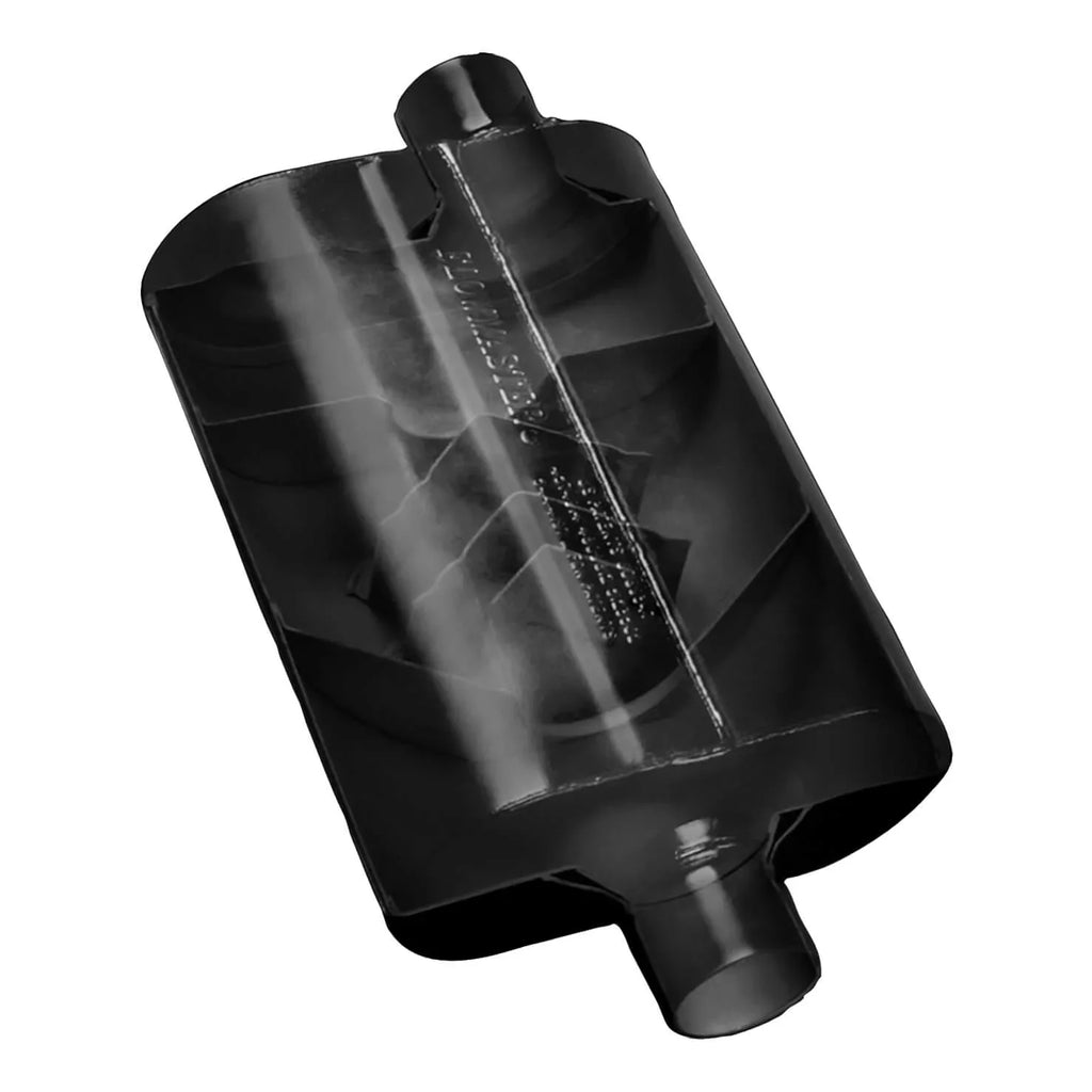 Flowmaster 9530452 Super 40 Muffler - 3.00 Center In / 2.50 Dual Out - Aggressive Sound Fits select: 1988-1993 CHEVROLET GMT-400; 1989-1993 GMC SIERRA