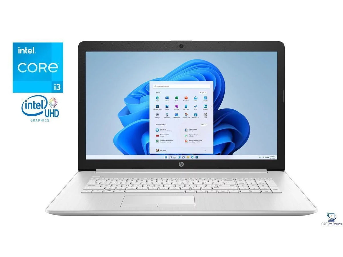 HP 17.3" HD+ 1600 x 900 Notebook;11th Gen Core i3-1115G4 Processor;32GB DDR4 RAM;1TB Drive; UHD Graphics;Wifi-AC; Bluetooth;USB;HDMI;Windows 11 Pro