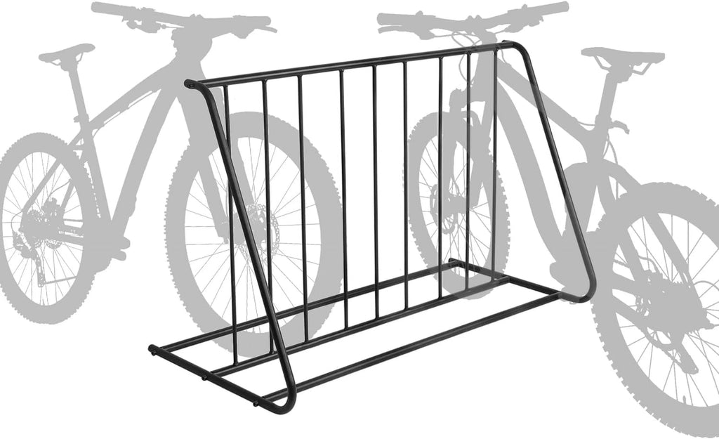 YGDU 6-Bicylce Capacity Steel Double-Sided Bike Rack Stand/Grid Bicycle Parking Storage Holder; Black