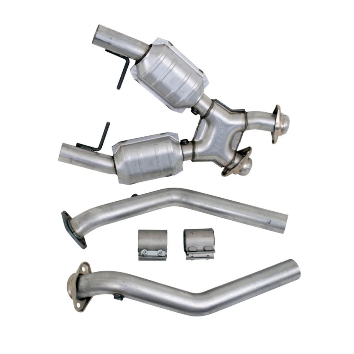 BBK 96-98 Mustang 4.6 GT High Flow X With Catalytic Converters - 2-1/2 Fits select: 1996-1998 FORD MUSTANG