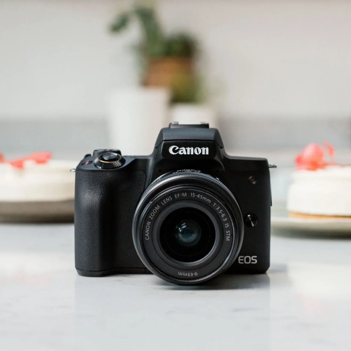 Canon EOS M50 Mark II 24.1 Megapixel Mirrorless Camera with Lens; 0.59"; 1.77"; Black