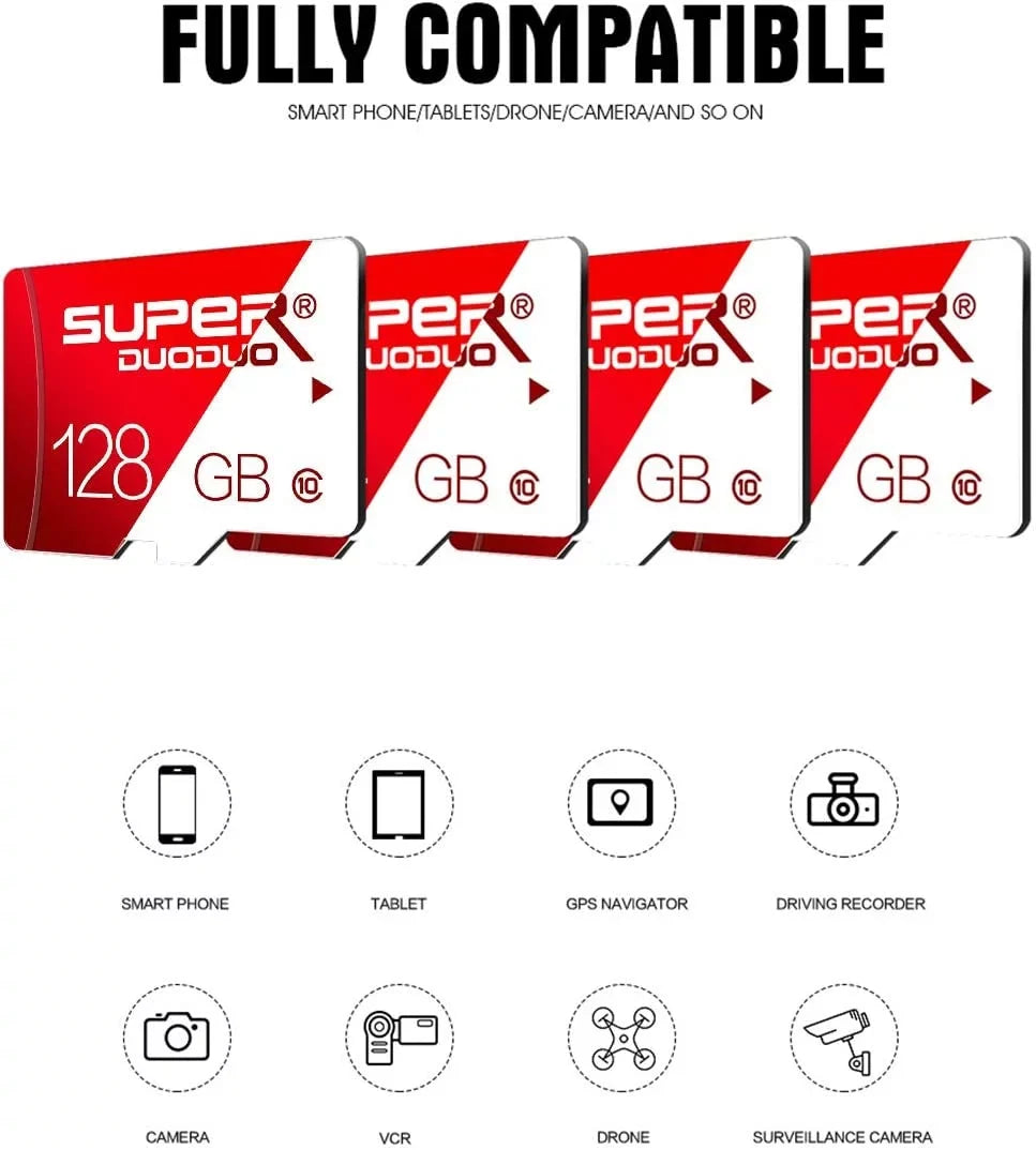 1TB Memory 1TB ro SD 1TB Cl10 TF 1TB High Speed and Adapter for GOPRO;Dash Cams;Action