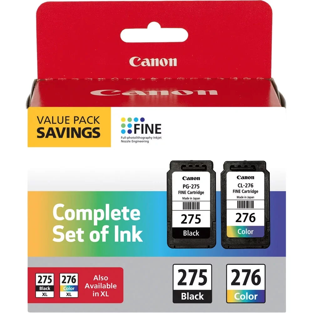 Canon 4988C005 (PGI-275; CLI-276) Multipack Ink; Black/Cyan/Magenta/Yellow