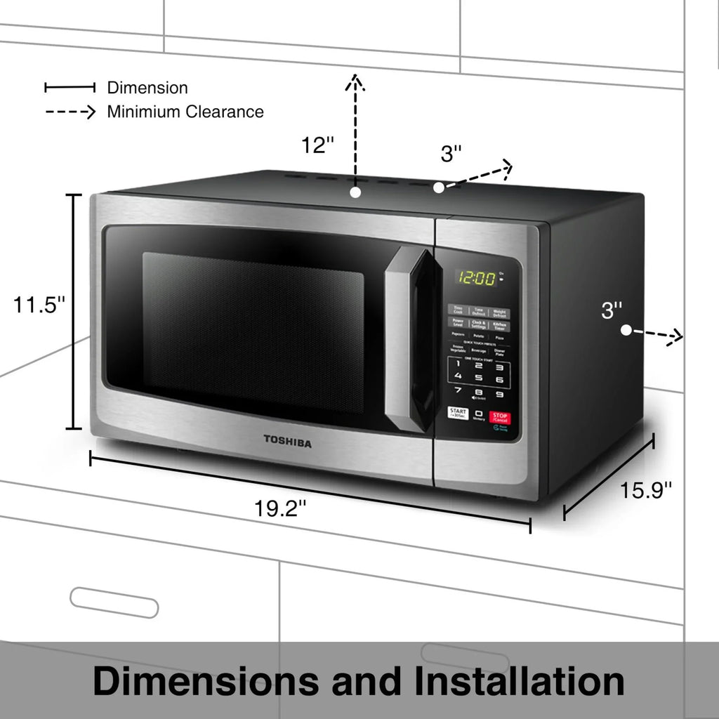 Toshiba ML2-EM25PAESS 0.9 Cu. Ft. Microwave; Stainless Steel
