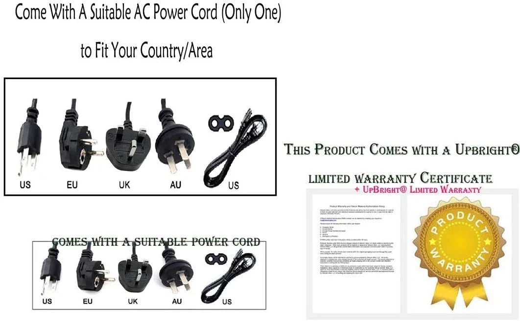UPBRIGHT NEW Global AC / DC Adapter For Vostro 14 3000 3458 14-3458 14" LED Computer Notebook PC Power Supply Cord Cable PS Battery Charger Mains PSU
