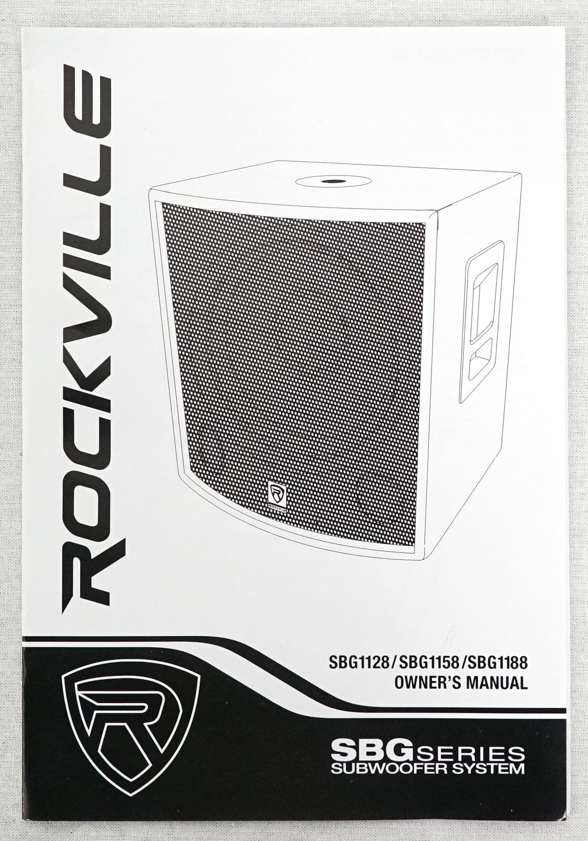 Rockville SBG1128 12" 600 Watt Passive Pro DJ Subwoofer; MDF Cabinet/Pole Mount