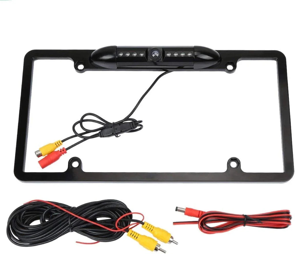 Backup Camera Rearview License Plate Liquidproof for Kenwood DDX-512 DDX512 Black