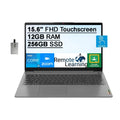 Lenovo 2021 Ideapad 3 15.6" FHD Touchscreen Notebook Computer; Core i5-1135G7; 12GB RAM; 256GB PCIe HDD; Backlit Keyboard; Iris Xe Graphics; HD Webcam; Dolby Audio; Win 11S; Grey; 32GB USB Card