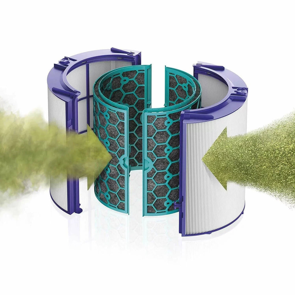 Air Purifier Filter Replacement for Pure Cool Purifying Fan TP04 HP04 DP04; 2-in-1 360° True HEPA and Activated Carbon Filter