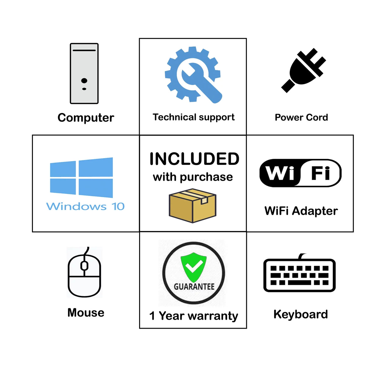 HP EliteOne 800 G1 All In One Computer; 23" HD Display; Core I5-4590s 3.7 GHz max CPU; 16GB DDR3 RAM; 512GB Drive; DVD; USB 3.0; WiFi; Displayport; Windows 10 Home