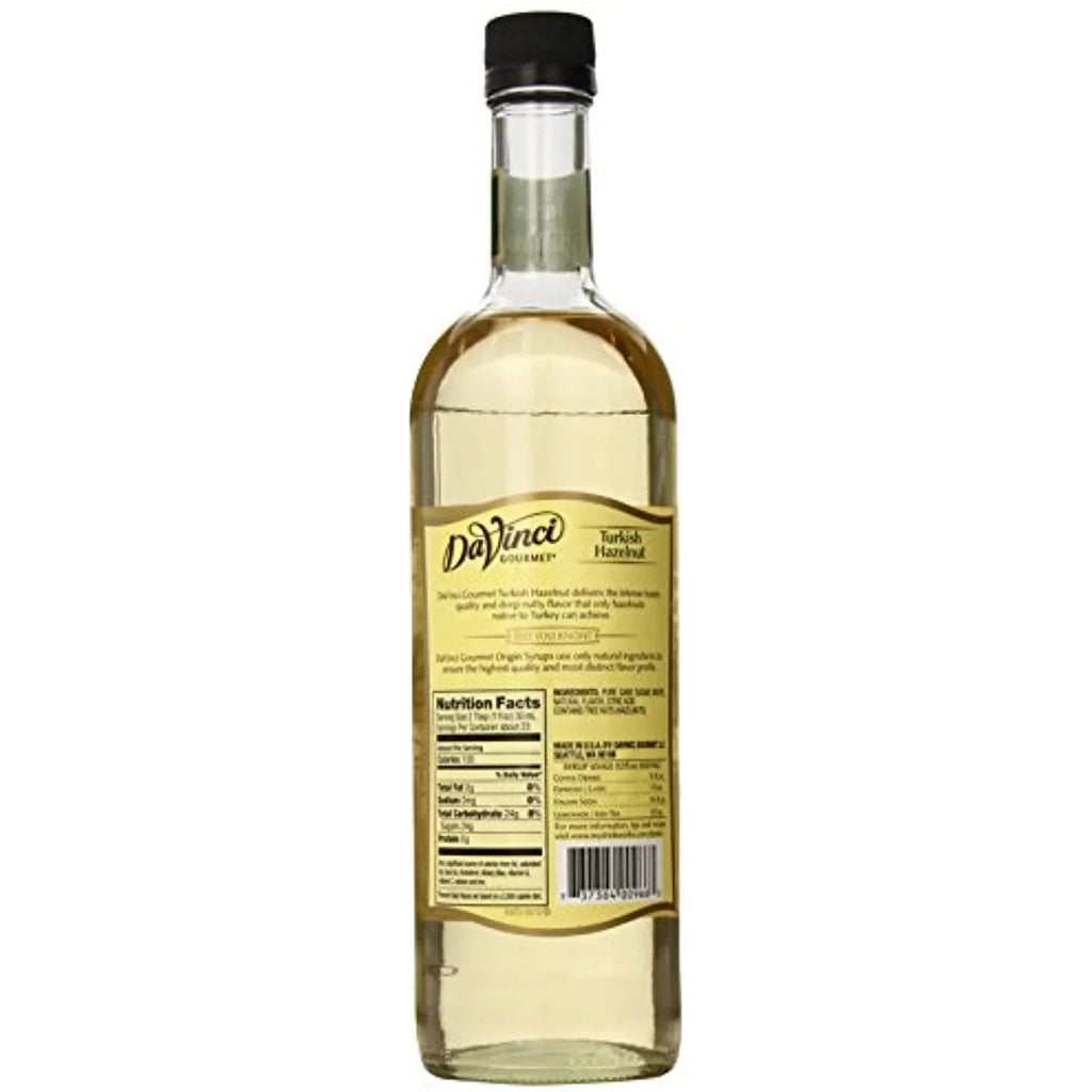 Davinci Gourmet Naturals Syrup; Turkish Hazelnut; 23.67 Ounce