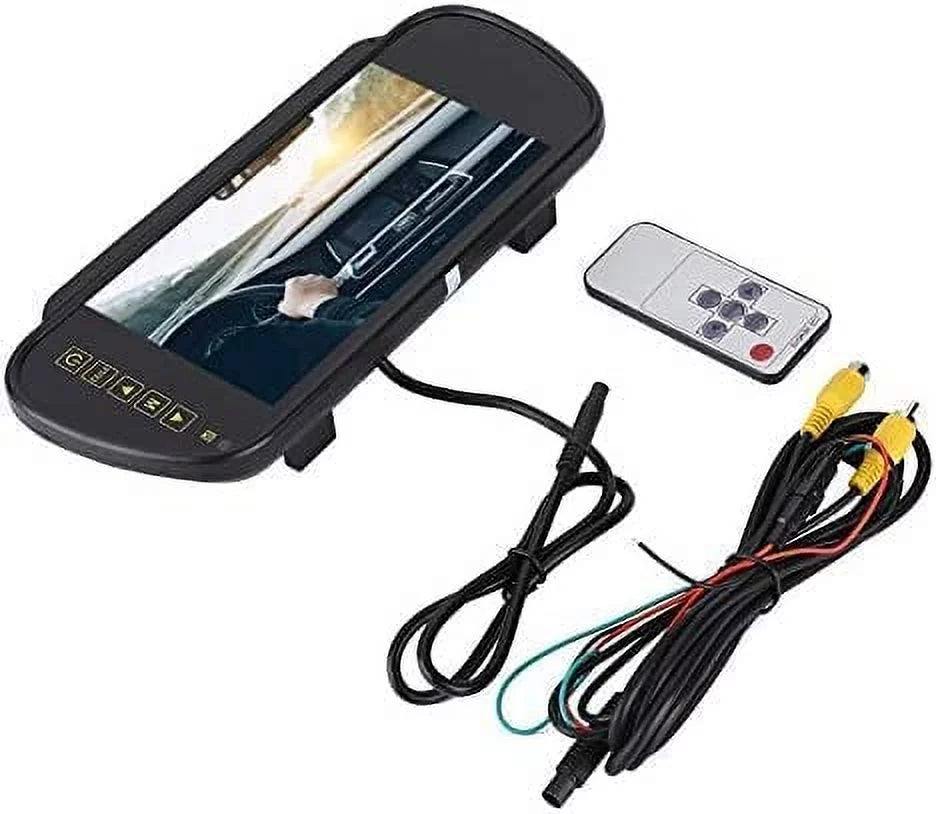Bileeko Car Rear View Mirror 7 mm LCD Vehicle Monitor Screen for Parking