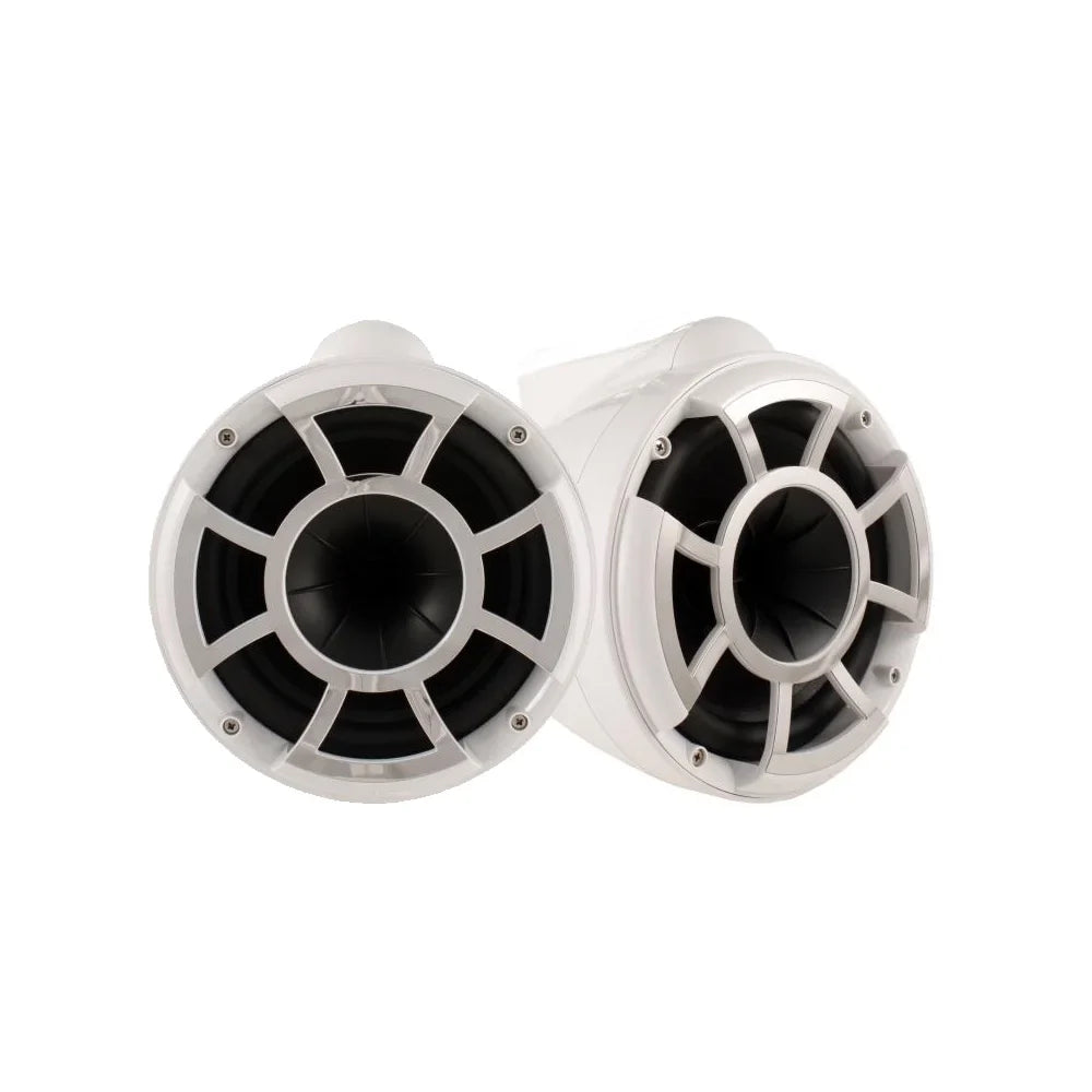Wet Sounds REV10 White 10" Tower Speakers with Mini Fixed Clamps - Fits 1" to 1 7/8"