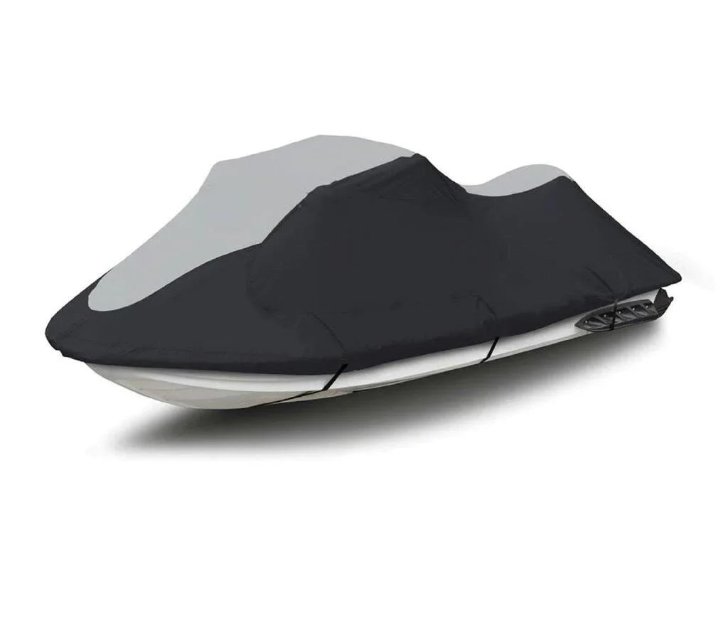 SUPER HEAVY-DUTY PWC JetSki Cover Compatible for Polaris SLXH 1997 1998 Jet Ski Trailerable Cover Black/Grey 1-2 Seater