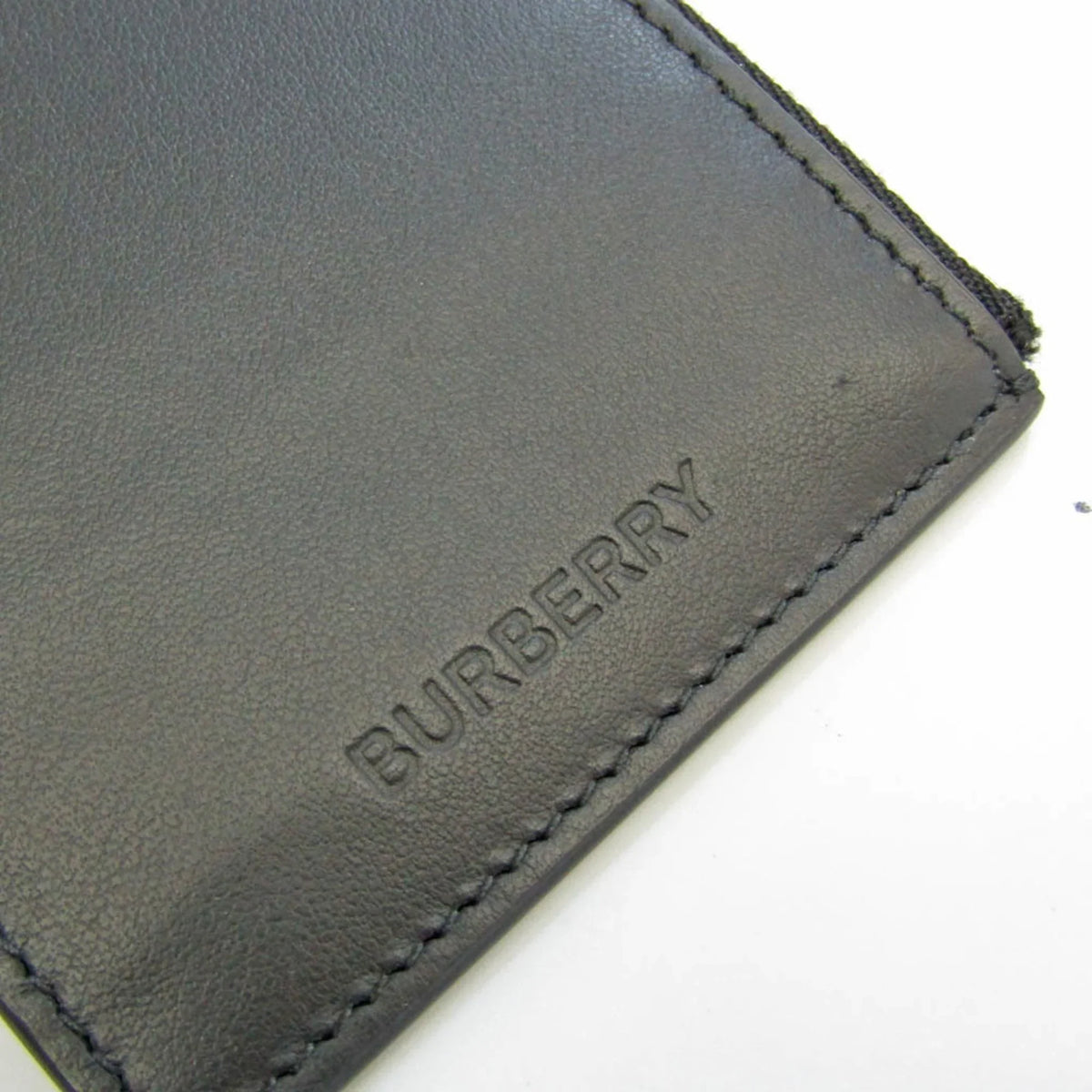 Burberry Coin Case 8051832 Leather Card Case Black (Good)