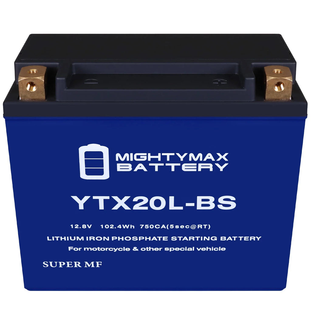 YTX20L-BS Lithium Replacement Battery compatible with Kawasaki Jet Ski JS750 SXi; SXi Pro 95-02