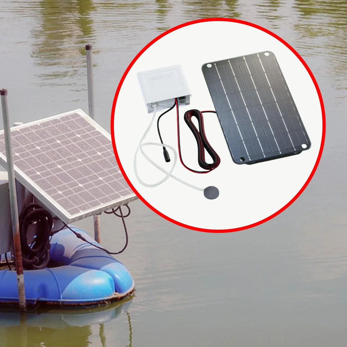 Colaxi Solar Air Pump;Aquarium Air Pump Oxygenator Silent Eco Friendly;6V Solar Pond Aerator Solar Powered Pond Pump for Hydroponics