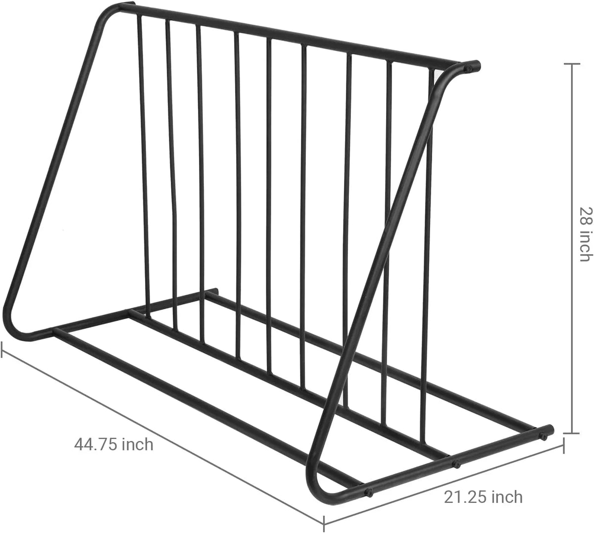 YGDU 6-Bicylce Capacity Steel Double-Sided Bike Rack Stand/Grid Bicycle Parking Storage Holder; Black