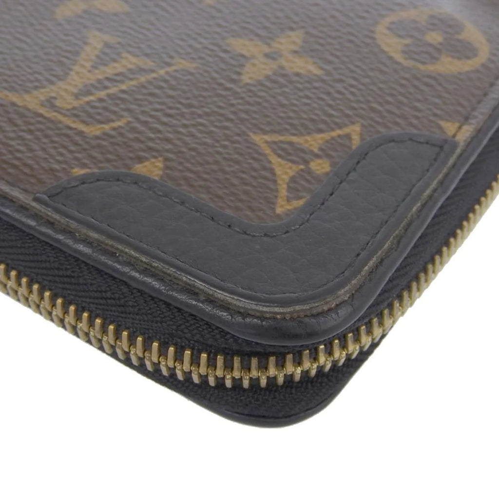 Louis Vuitton LOUIS VUITTON Monogram Zippy Retiro Round Long Wallet Noir M61855 (Good)