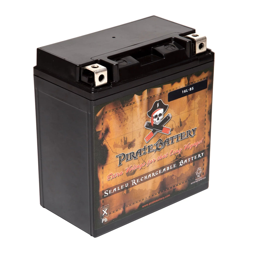 Pirate Battery YTX16L-BS (16L-BS 12 Volt;14 Ah; 230 CCA) Jet Ski Battery for Kawasaki 650cc Jf650 X2 1987