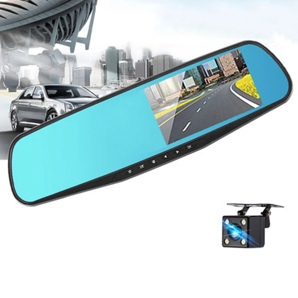 moobody Dual Camera Car Driving Recorder - 1080P Full HD Dual Dash Cam with 170°Wide Angle Lens; Loop Recording; and Motion Detection System for Optimal Security