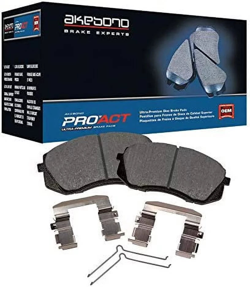 Akebono PRO-ACT Ultra-Premium Brake Pad Set; Ceramic Fits 2016 Honda Pilot