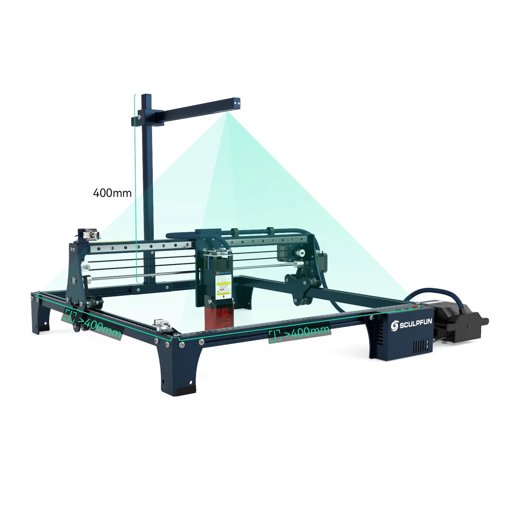 SCULPFUN Engraving machine camera;Cam500 Camera 5mp And S30 Series 400 * 400mm Suitable S6/s6 /s9/s10/s30 Compatible With S6/s6 /s9/s10/s30 And With 400 120° Lens With * 400mm AreaAdben
