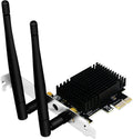 Wireless AC Dual Band 1200Mbps 2.4Speed 300Mbps 5Speed 867Mbps PCI Express WiFi Card for Windows 7 8 8.1 10 Server (32/64bit) Desktop PCs-TX Beamformee;MU-MIMO and Heatsink Technology