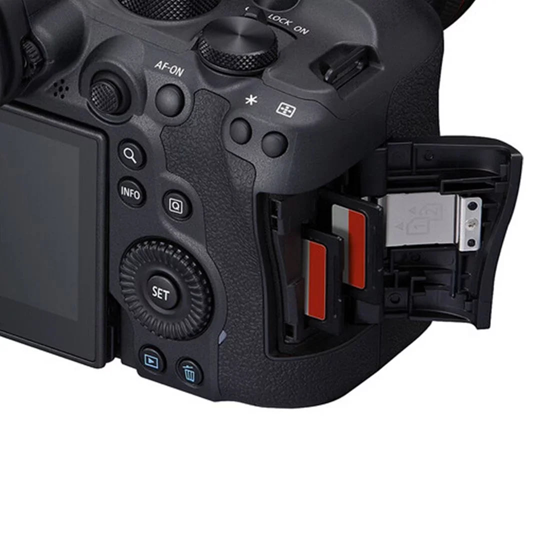 Canon EOS R6 Mark II Mirrorless Camera with RF 24-105mm Lens + SanDisk 128GB Memory Card + Case + LED Flash+ ZeeTech Accessory Bundle