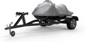 Weatherproof Jet Ski Covers for Yamaha EXR 2021 - Silver - High Sun Protection - All Weather - Trailerable - Protects from Rain; Sun; UV Rays; and More! Includes Trailer Straps and Storage Bag