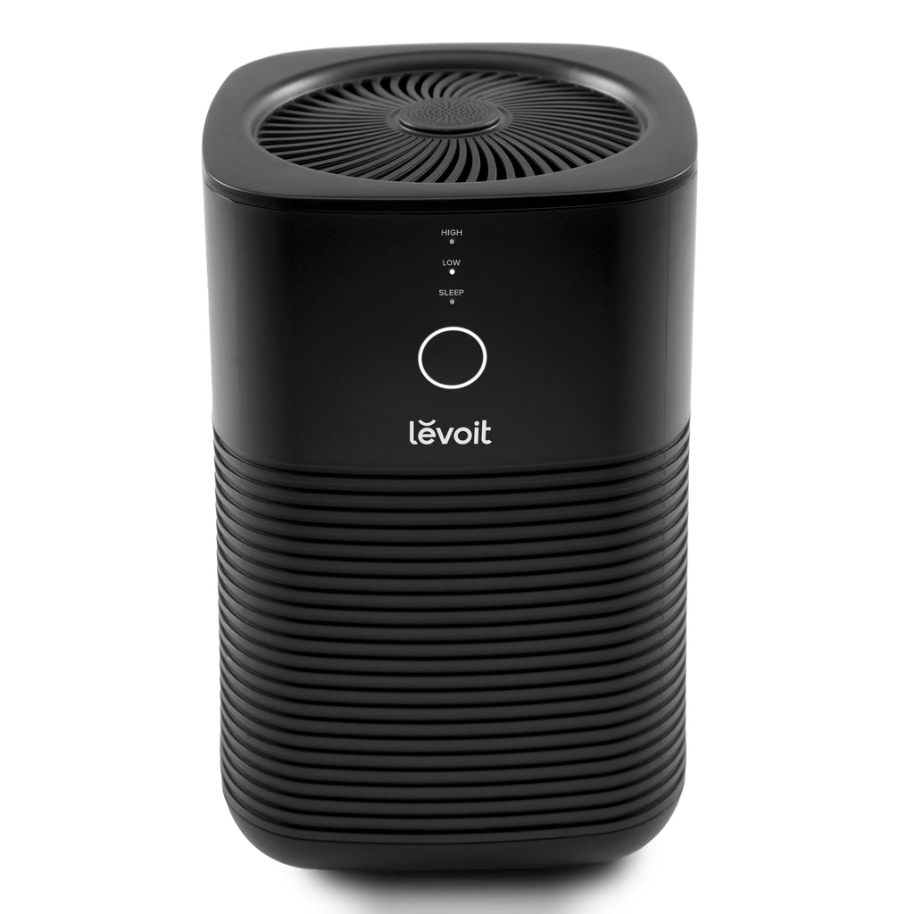 Levoit True HEPA Air Purifier; Dual-Filter Design; with Aromatherapy; Small Rooms; Bonus Aroma Pads; 1 Pack; Black