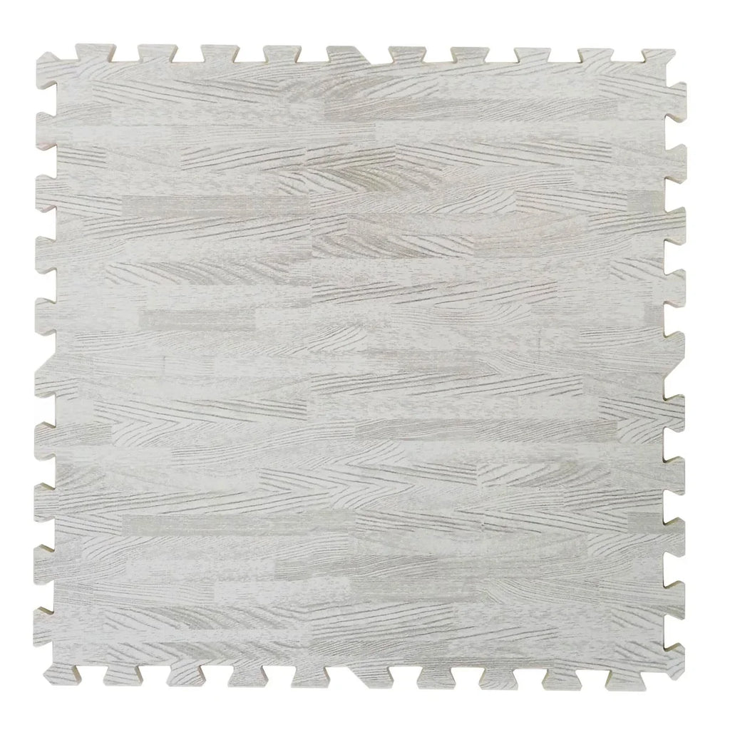 Home Aesthetics 100 Sq. Ft 3/8 cm Thick Interlocking Foam Mats Flooring; White