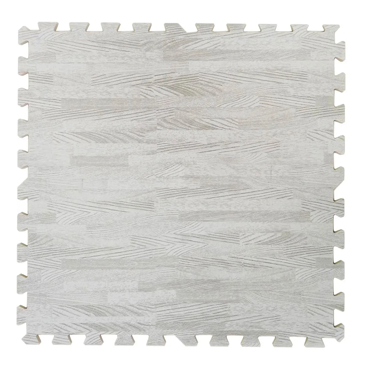 Home Aesthetics 100 Sq. Ft 3/8 cm Thick Interlocking Foam Mats Flooring; White