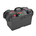 RV Battery Box Trolling Motor Battery Box Liquidproof Dual USB Ports Motor Battery Box Batteries Carrier for ATV SUV Car Trailer Travel