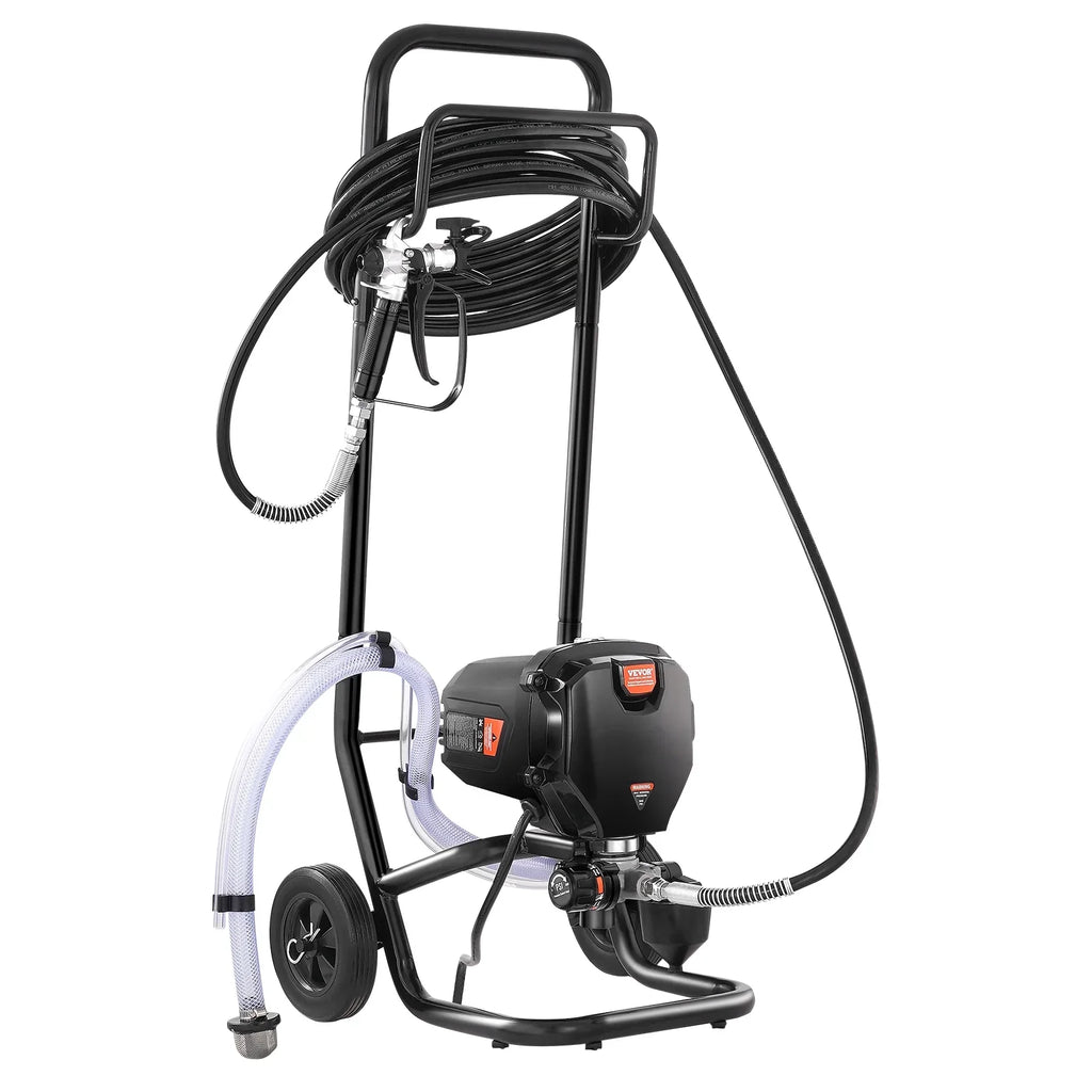 SKYSHALO Stand Airless Paint Sprayer; 750W High Efficiency Airless Stand Sprayer; 3000PSI Electric Paint Sprayer with Cleaning Kits for Painting Home Interior Exterior Walls; Ceiling; Fence; Cabinet