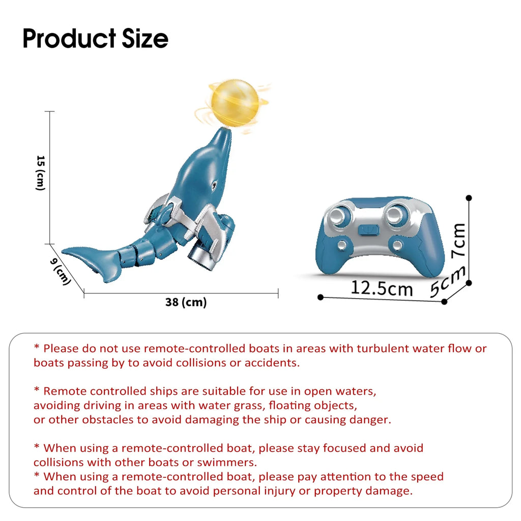 Remote boat;Demo Head Liquidproof Animal Boat Remote Remote Boat Head Ball Head Click Dolphin Toy Kids Pool Boat Liquidproof /one Animal River Pool Toy Kids