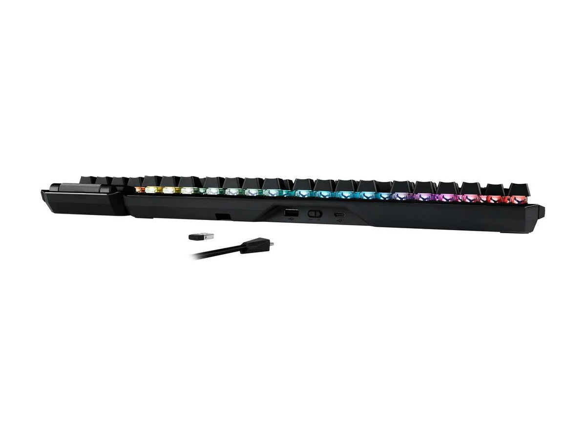 ASUS MA02 ROG Claymore II Wireless Modular Gaming Mechanical Keyboard with ROG RX Blue Switches; detachable numpad & wrist rest