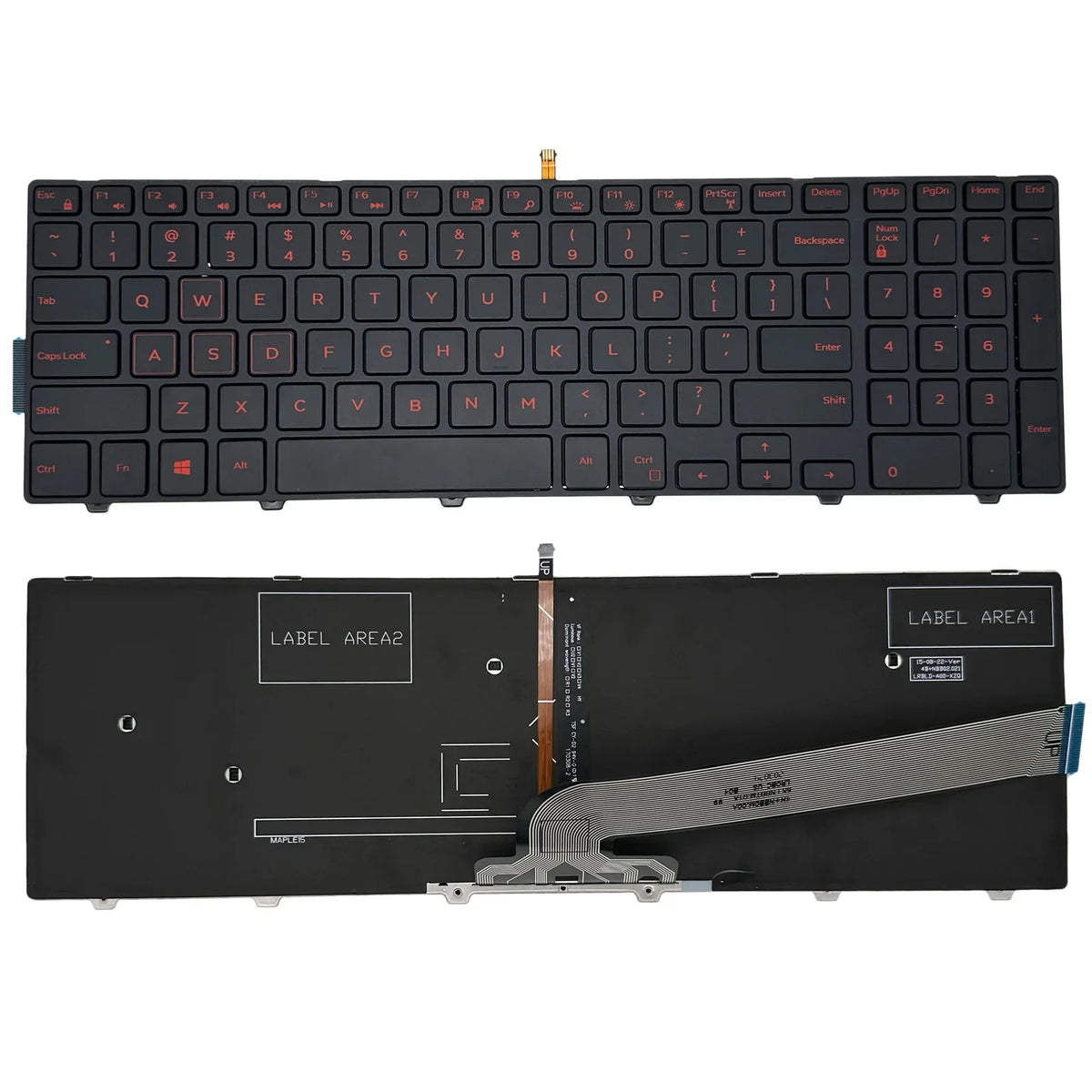 Backlit Keyboard For Inspiron 15 5000 Series 5542 5543 5545 5547 5548 5566 5576 5577 5645 5557 5559 / Inspiron 15-7000 Series 15-7559 15-7557 Device 0G7P48 0KPP2C PK1313G1B00 US New