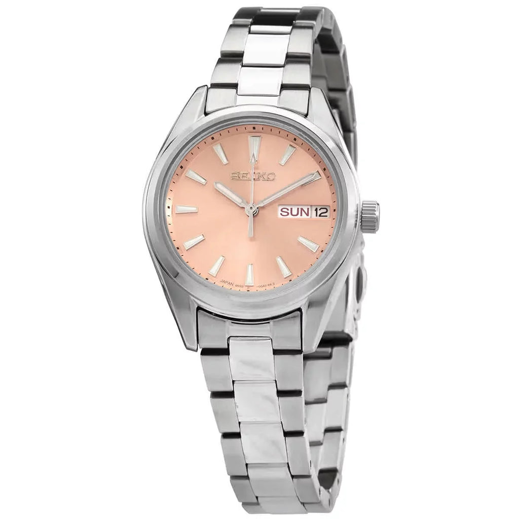 Seiko Neo Classic Quartz Pink Dial Ladies Watch SUR351P1