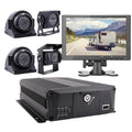 JOINLGO 4 Channel H.264 2.0MP 1080P AHD Mobile Vehicle Car DVR MDVR Video Recorder Kit with Night Vision Liquidproof Side Front Rear View Car Camera 10 inches Screen