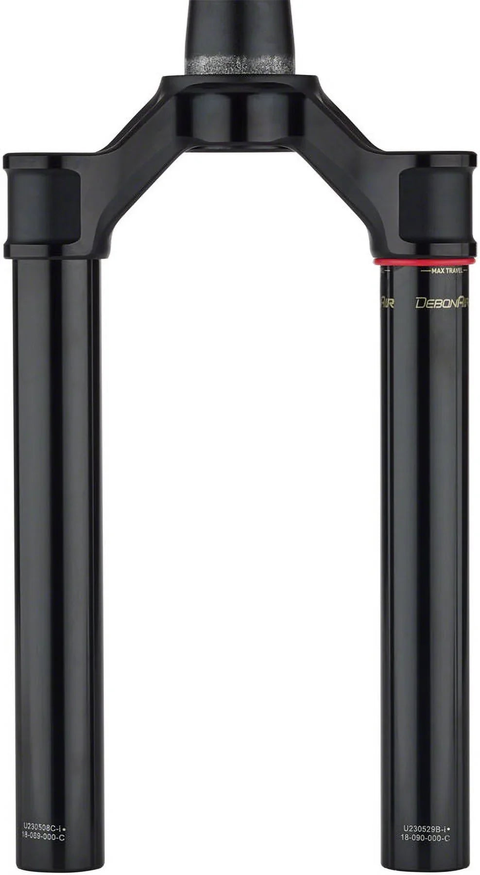 RockShox Crown/Steerer/Uppertube - Debonair 29 Boost 44 Offset Aluminum Taper Black Ano SID SL Ultimate; 32mm; 100-110mm