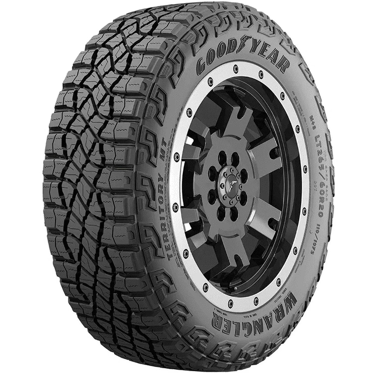 Goodyear Wrangler Territory MT LT315/70R17 113S All-Terrain Tire Fits: 2017-22 Ford F-150 Raptor; 2022-23 Ford Bronco Everglades